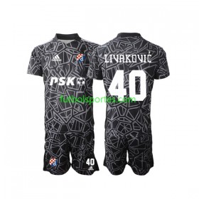 Camiseta Dinamo Zagreb Livakovic 40 Portero Niño Primera Equipación 2022/2023